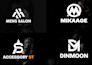 design a modern minimalist monogram and initial letters clothing brand logo
